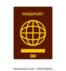 passport logo design vector illustration