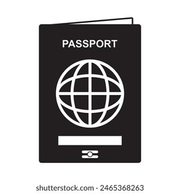 passport logo design vector illustration