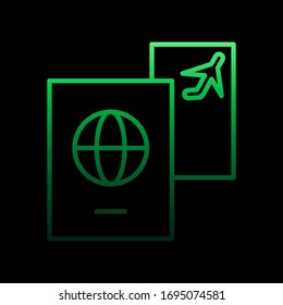 Passport nolan icon. Simple thin line, outline vector of Summer icons for ui and ux, website or mobile application