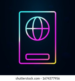 passport in nolan style icon. Simple thin line, outline vector of hotel icons for ui and ux, website or mobile application