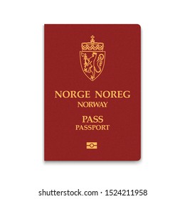 Passport of Norway. Vector illustration