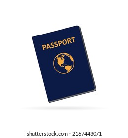 Passport on a white background. Vector graphics.