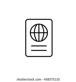Passport Outline Icon