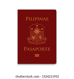 Passport of Philippines. Vector illustration