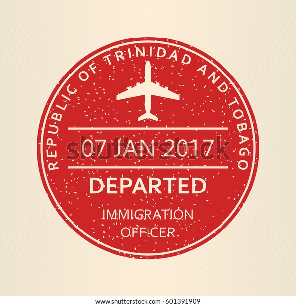 パスポートスタンプ 飛行機のビザや入国スタンプでの旅行 ベクターイラスト のベクター画像素材 ロイヤリティフリー
