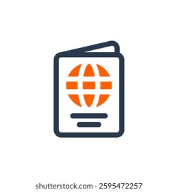 Passport for Study Abroad Vector Icon