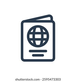 Passport for Study Abroad Vector Icon