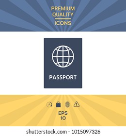 Passport symbol icon.