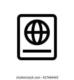 Passport theme line icon. 