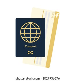 Passport with Ticket