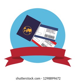 passport and ticket