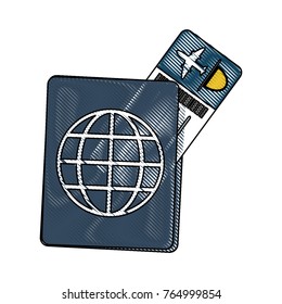 Passport with ticket