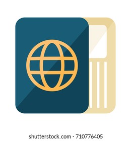 passport and ticket icon