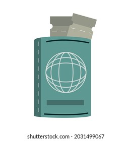 passport and tickets for travel