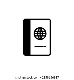 Passport, Travel, Business Solid Line Icon Vector Illustration Logo Template. Suitable For Many Purposes.