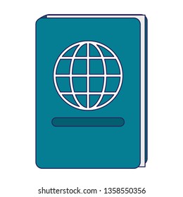Passport travel document symbol