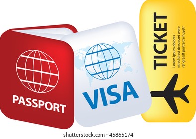 passport and travel documents as an illustration