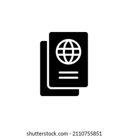 Reisepass, revel Solid Icon Design Konzept für Web und UI, einfaches Symbol für Ihr Projekt.