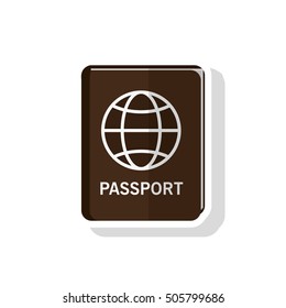 Passport of travel and tourism concept