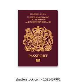 Passport Of United Kingdom. Vector Illustration