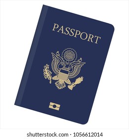 us passport icon vector