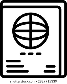 Passport Vector Design Icon Style