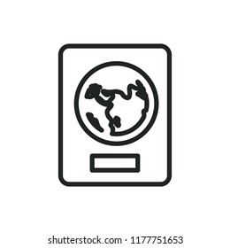 passport vector icon