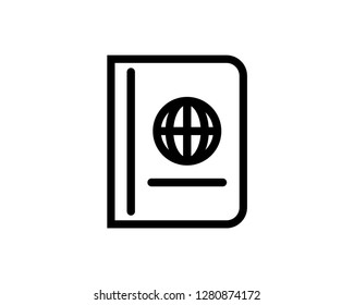 passport vector icon