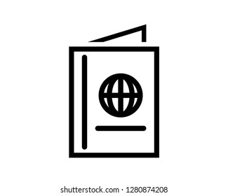 passport vector icon