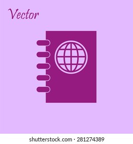 Passport vector icon