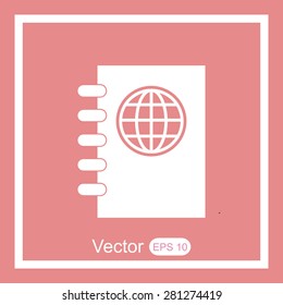 Passport vector icon