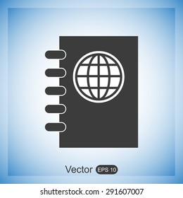 Passport vector icon
