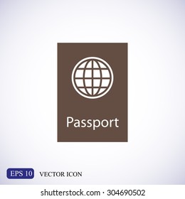 Passport vector icon