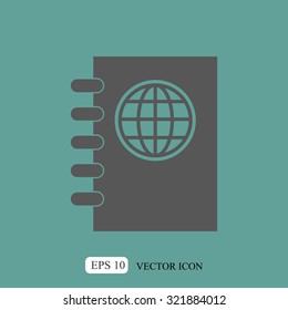 Passport vector icon