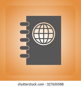 Passport vector icon
