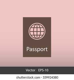 Passport vector icon