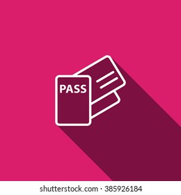 Passport vector icon.