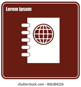 Passport vector icon
