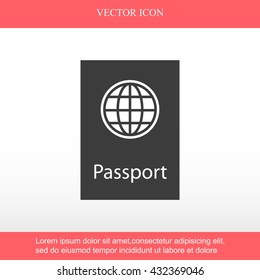 Passport vector icon
