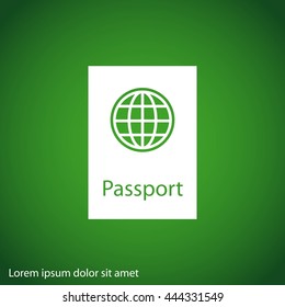 Passport vector icon
