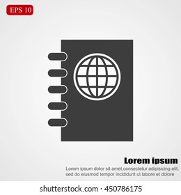 Passport vector icon
