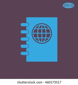 Passport vector icon