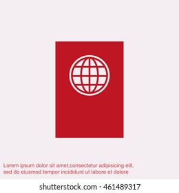 Passport vector icon