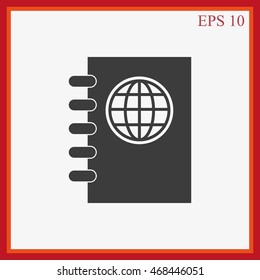 Passport vector icon