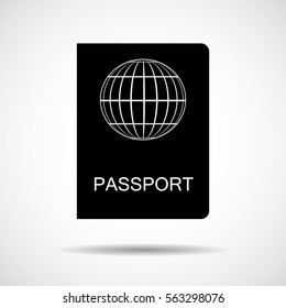 Passport vector icon