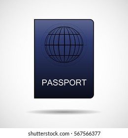 Passport vector icon