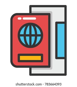 Passport Vector Icon