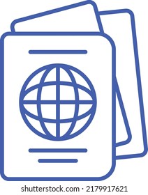 Passport vector icon. Can be used for printing, mobile and web applications.
