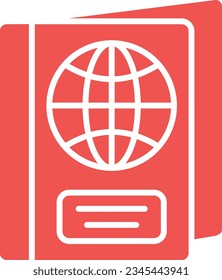 Icono del vector Passport. Se puede usar para imprimir, móviles y aplicaciones web.