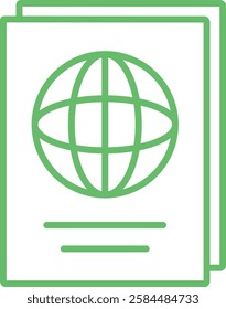 Passport vector icon. Can be used for printing, mobile and web applications.